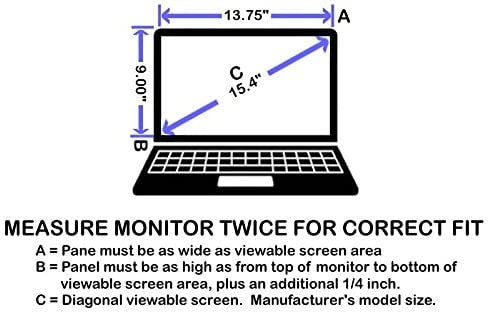 EYES PC Universal Blue Light Protector for 15, 15.4, 15.6 inch Monitors  Reduces Eye Strain