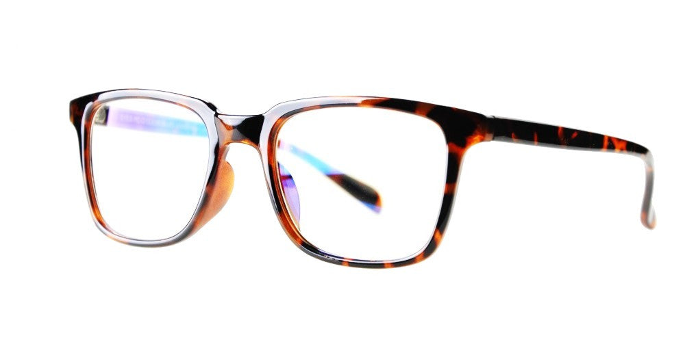 Blue Light Blocking Glasses, Reduce Eye Strain, Brown Tortoise Style 701, from EYES PC