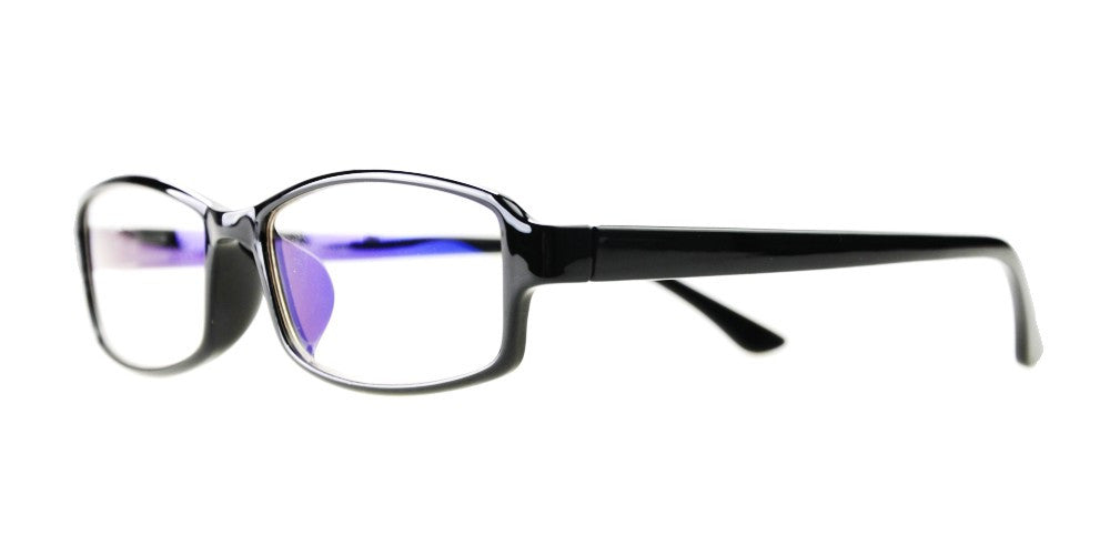 Blue Light Blocking Glasses, Reduce Eye Strain, Black Style 705, from EYES PC