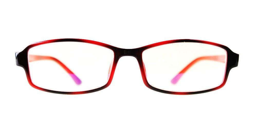 Blue Light Blocking Glasses, Improve Circadian Rhythm, Red Stripe Style 705, From EYES PC