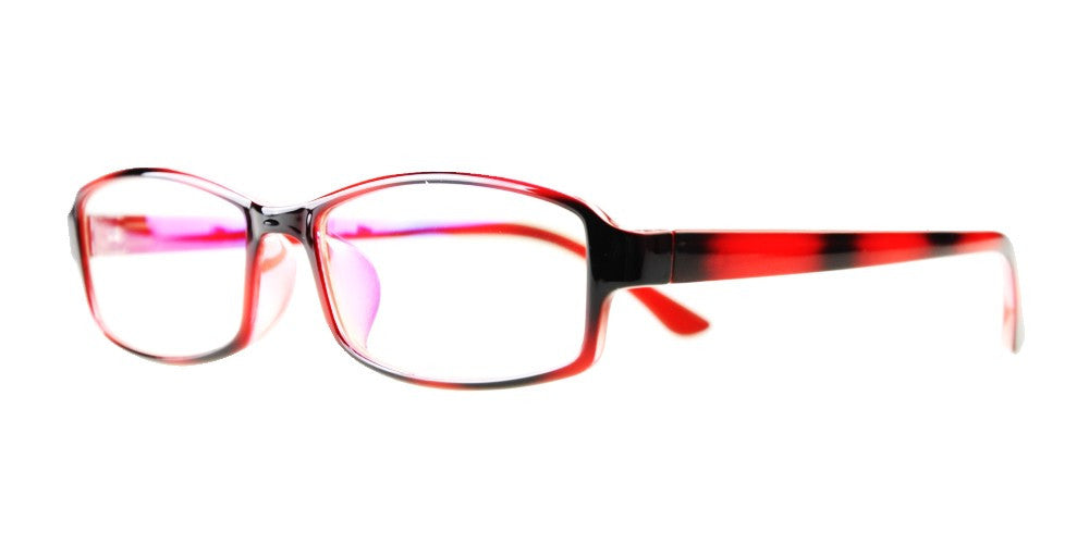 Blue Light Blocking Glasses, Reduce Eye Strain, Red Stripe Style 705, from EYES PC