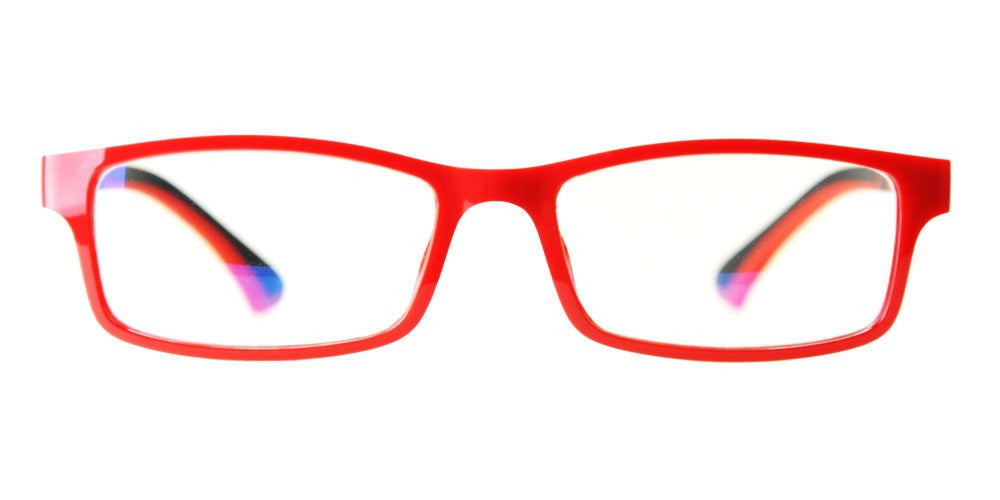 Blue Light Blocking Glasses, Improve Circadian Rhythm, Red Style 708, Adjustable Ear Piece, From EYES PC