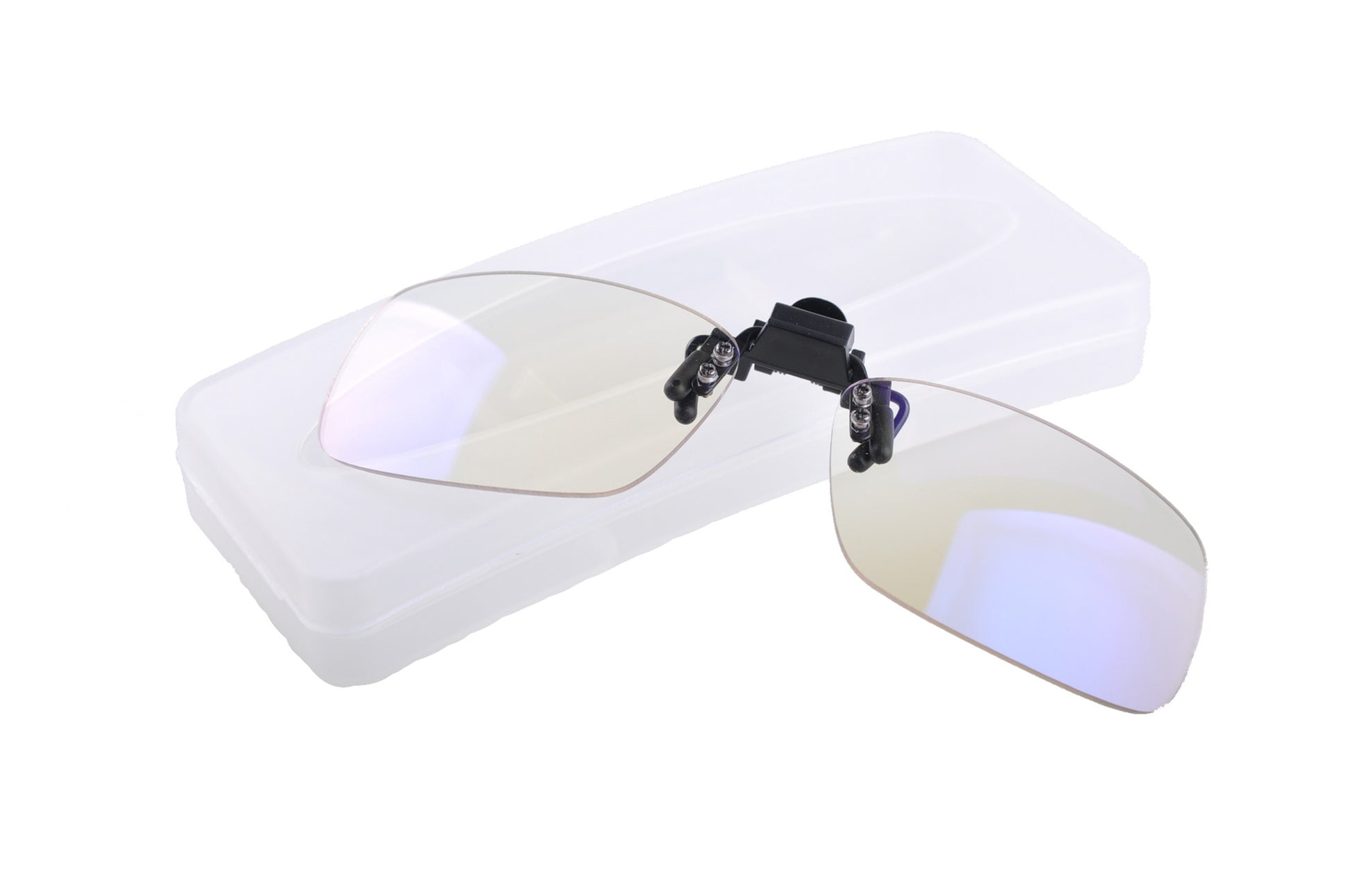 Blue Light Blocking Clip-On Glasses with case, Reduce Eye Strain, Style 790, from EYES PC